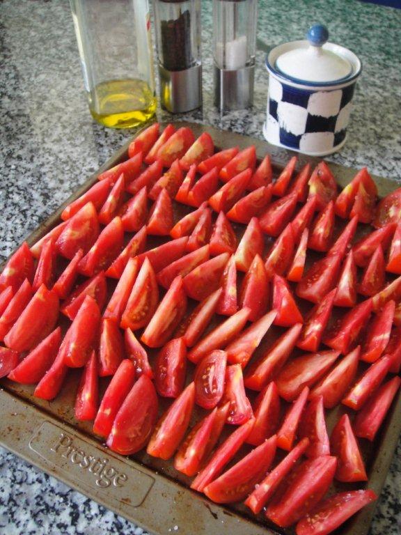 Sliced tomatoes