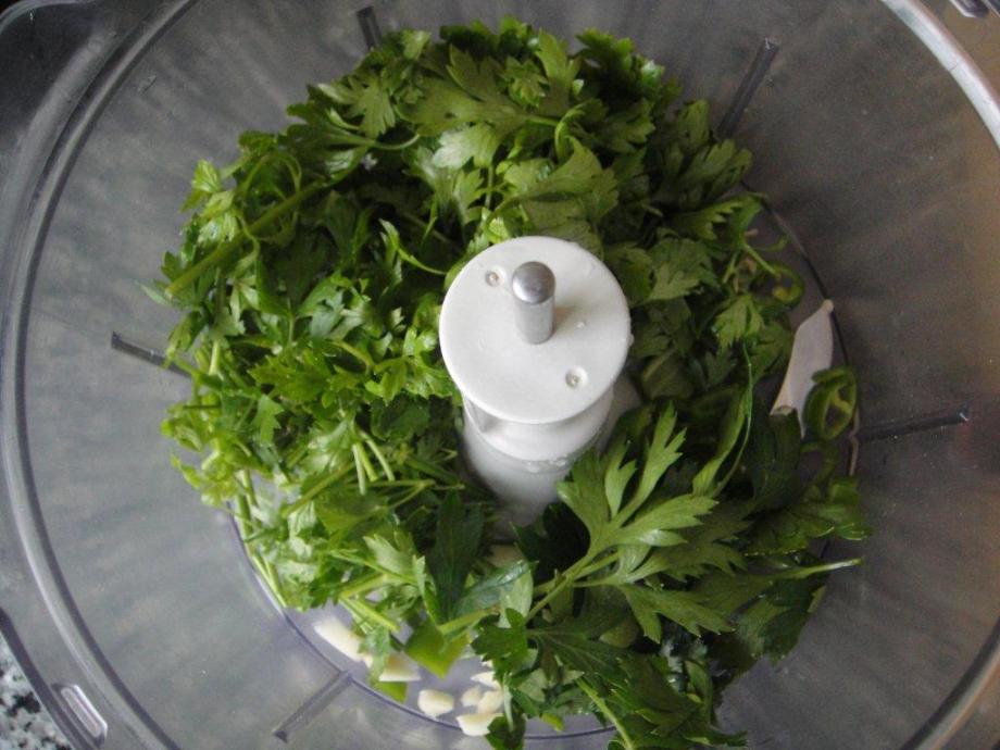 Ingredients in blender