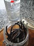 Vodka and vanilla pods