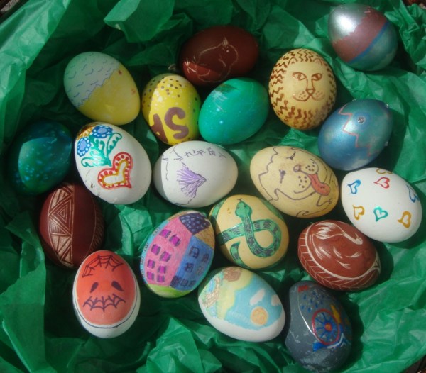 Decorated eggs