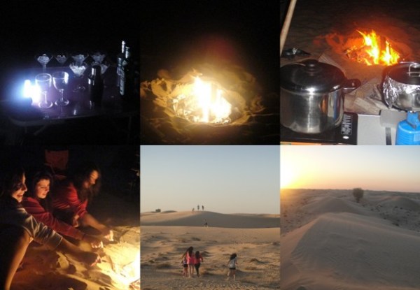 Desert camping Camping in the desert