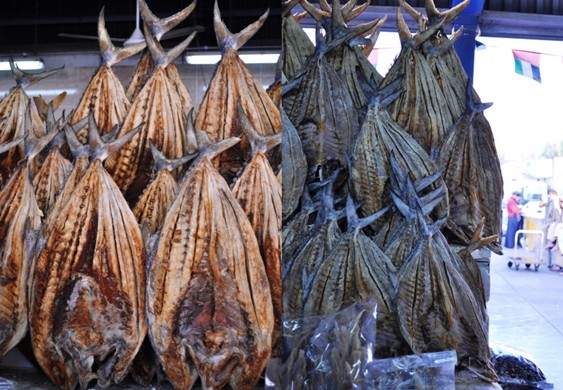 Deira fish market - dried fish