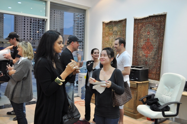 In the Naked Pizza office