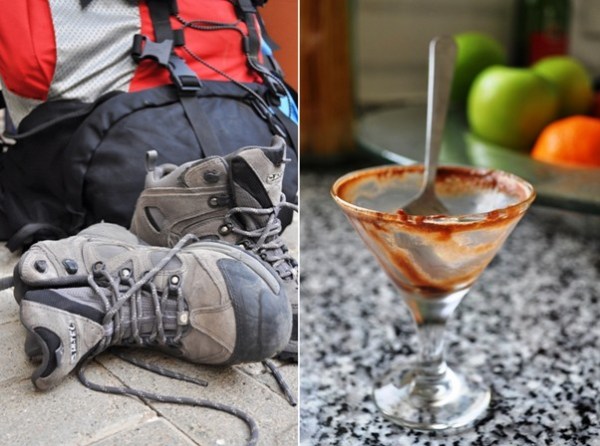 Chocolate mousse and hiking boots Chocolate mousse and hiking boots