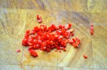 Finely chopped red chillies