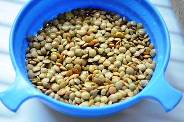 Green lentils