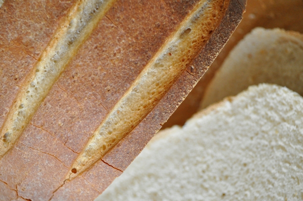 White loaf - Nigella recipe White loaf close up