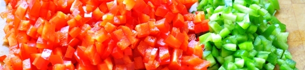 chopped peppers