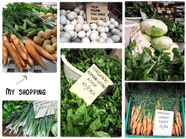 A selection of produce from the market