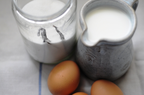 Milk, eggs and sugar