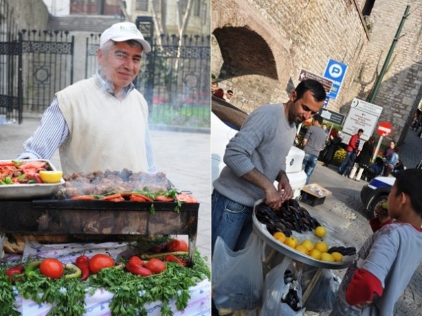 Food sellers on the street
