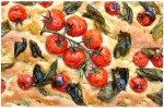 Tomato and basil&nbsp;focaccia
