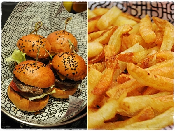 Burger and fries Burger and fries