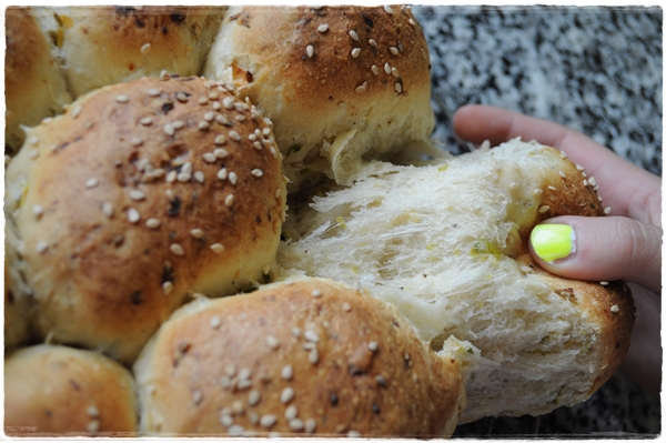 Courgette Cluster bread