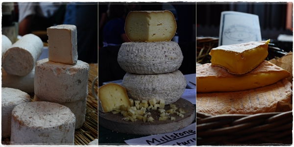 Cheeses at the Tavistock cheese fair