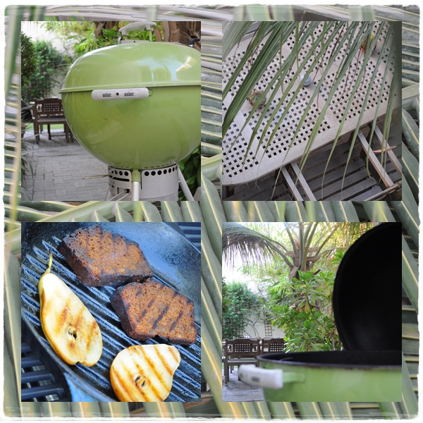 Green barbecue Green barbecue in my garden
