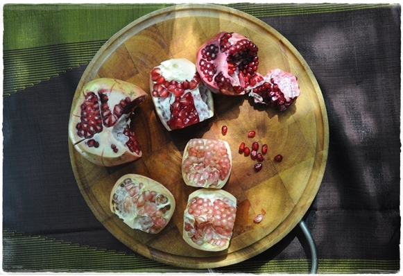 Three kinds of pomegranate