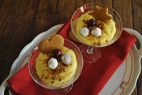 Cranberry Custard Dessert - Naked Plate
