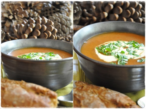 Goulash soup and bread