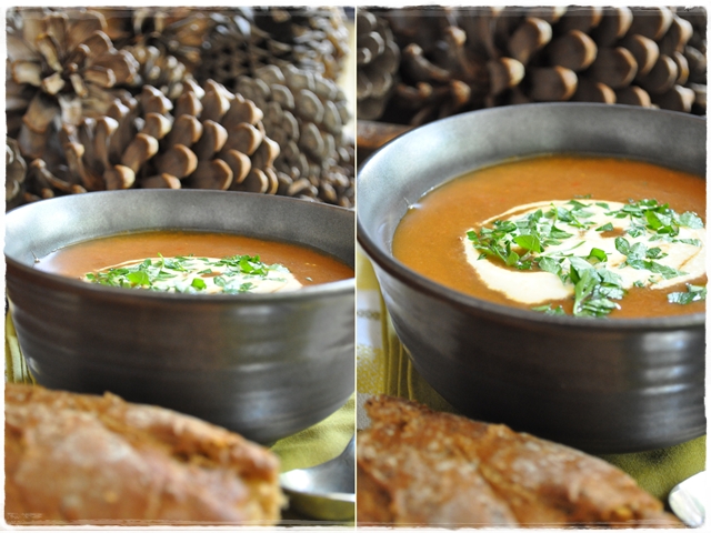 Goulash soup and bread