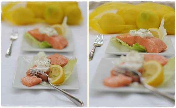 Salmon Poached salmon