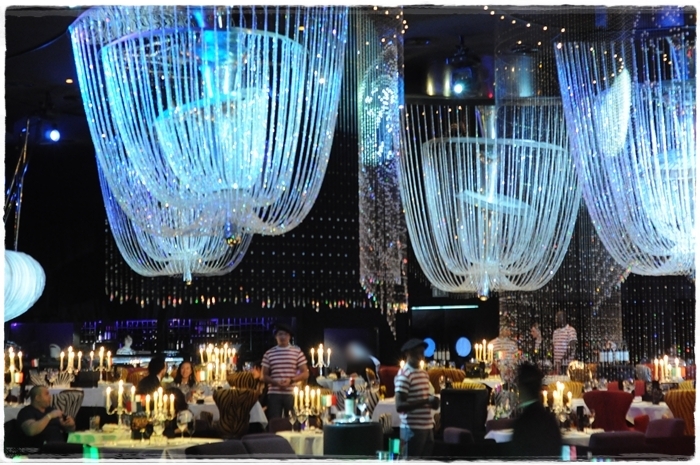 The interior of the Cavalli Club Dubai