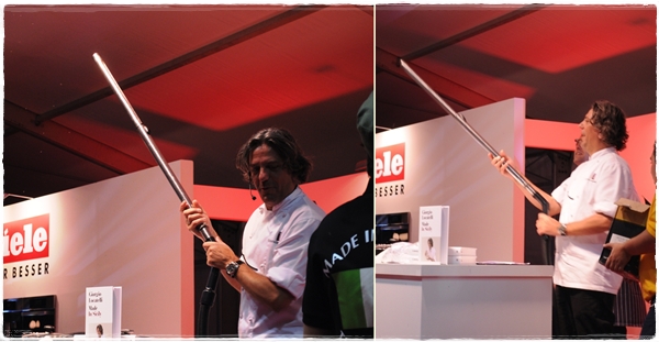 Giorgio Locatelli hoovering mozzies