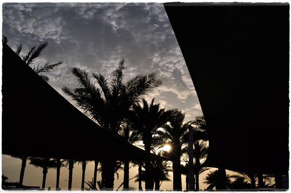The setting sun at Nasimi