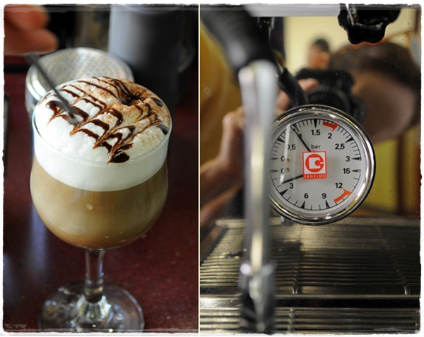 Coffee with steamed milk