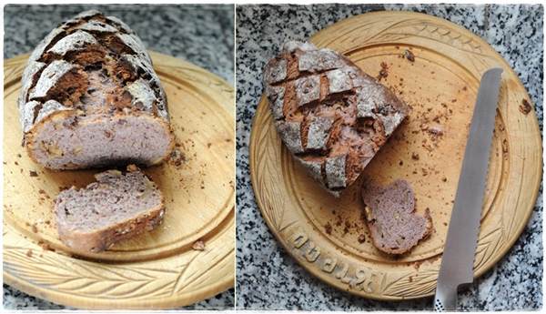 walnut and red wine loaf