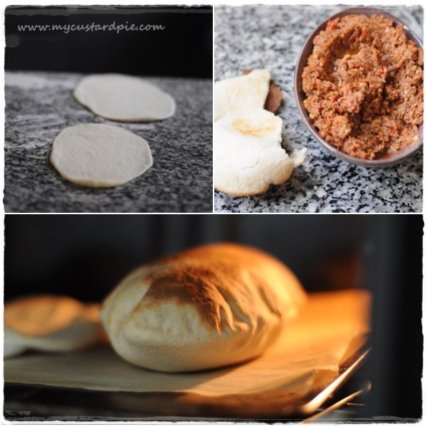 Pita and muhammara