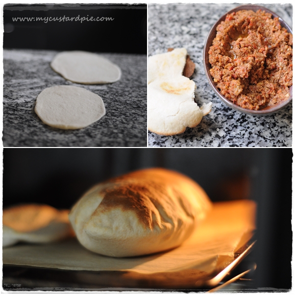 Pita and muhammara
