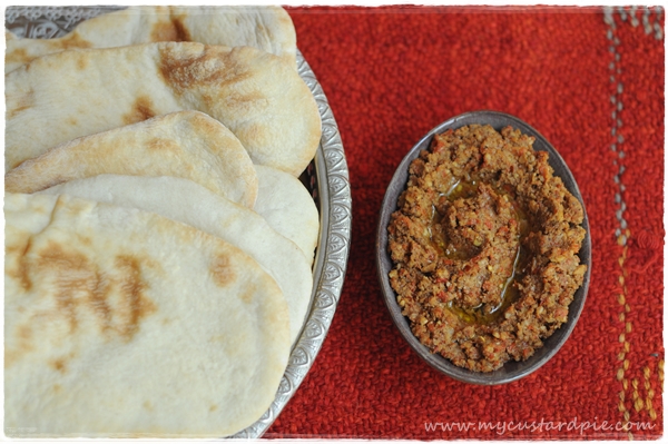 Pita and muhammara