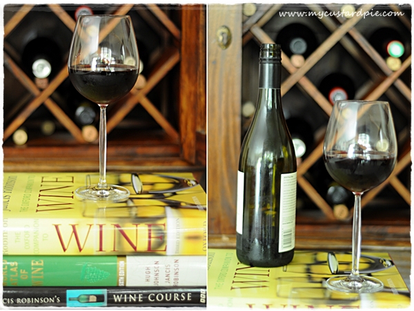 Red wine and wine cabinet