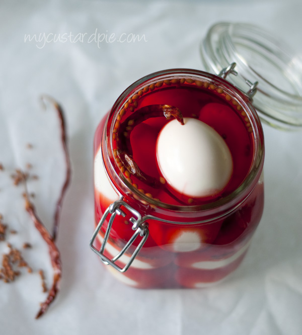Purple pickled eggs - My Custard Pie