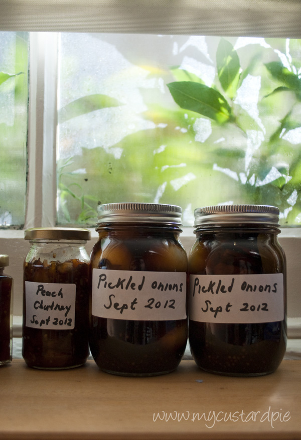 Pickled onions at Cucina Caldesi