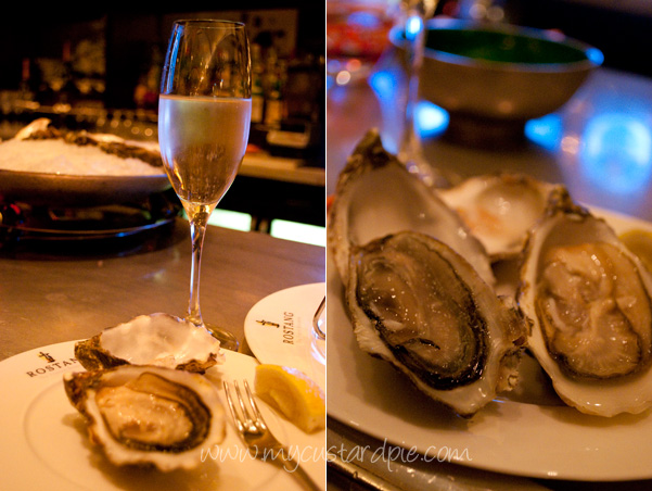 Oyster tasting at Rostang