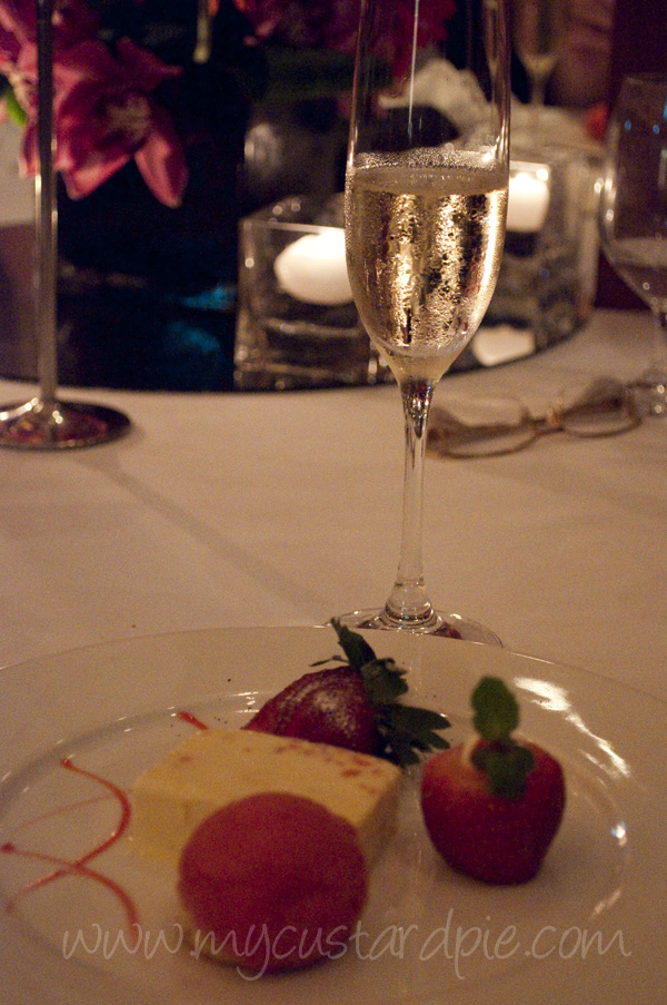 A glass of Taittinger Champagne