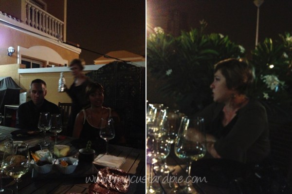 Wine tasting in the garden