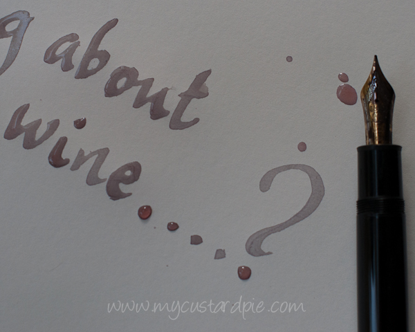 Monthly wine writing challenge 3 - My Custard Pie