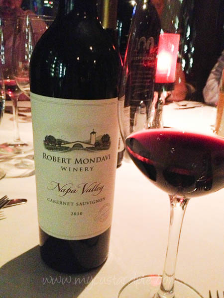 Robert Mondavi wine dinner