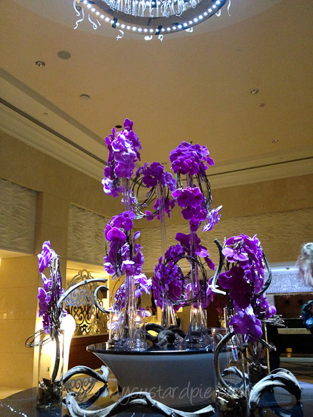 Stunning flowers in the lobby at the Westin