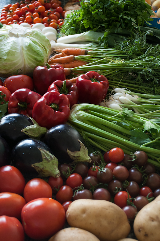 Vegetables from the farmers market dubai