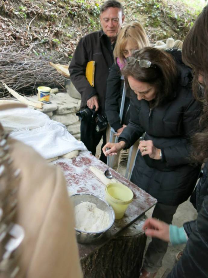 Making bread or puri