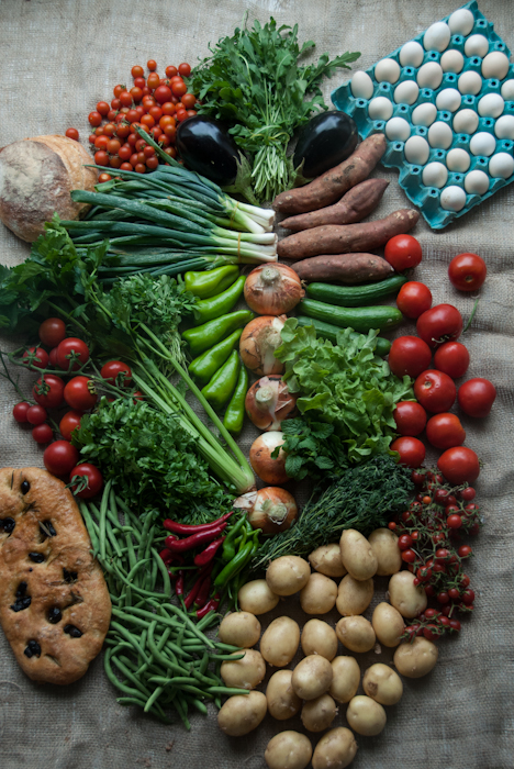 organic veg from farmers market dubai