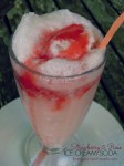 Strawberry and rose ice cream&nbsp;soda