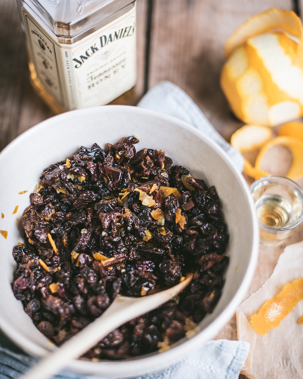 bowl of dried fruit being stirred