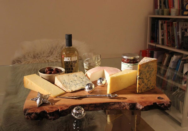 Christmas cheese board