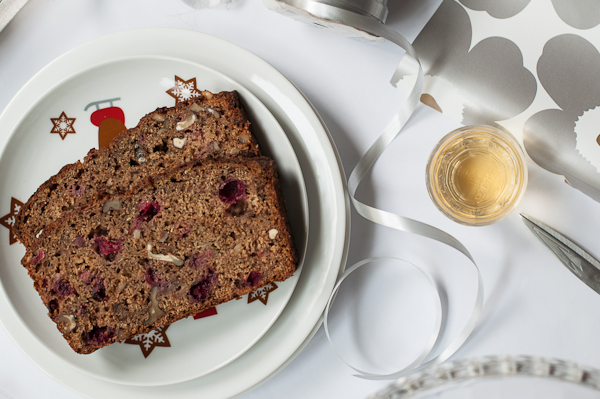 courgette and cranberry loaf