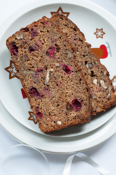 courgette and cranberry loaf